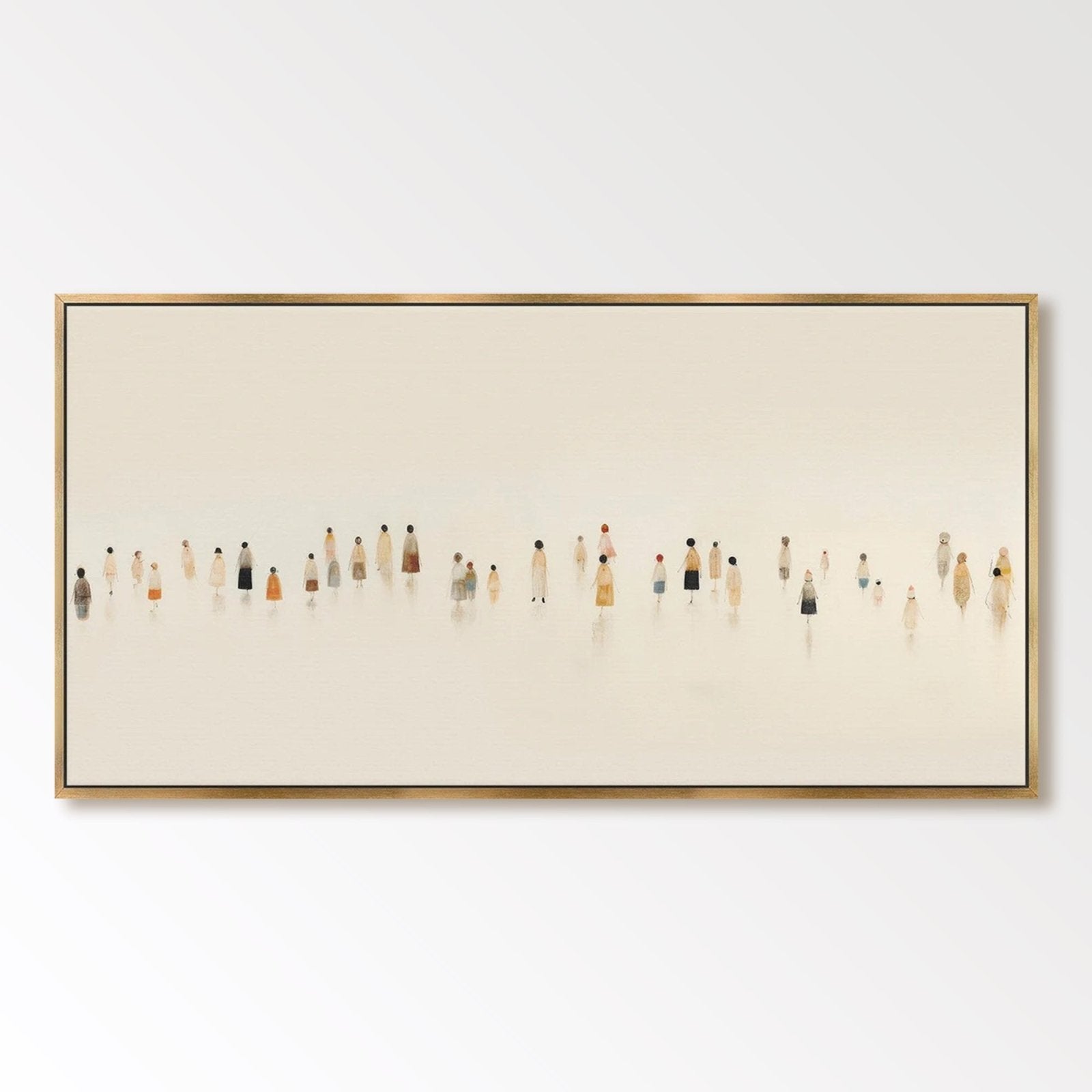 Abstract Painting "Silhouettes dans la Brume" - nukeart