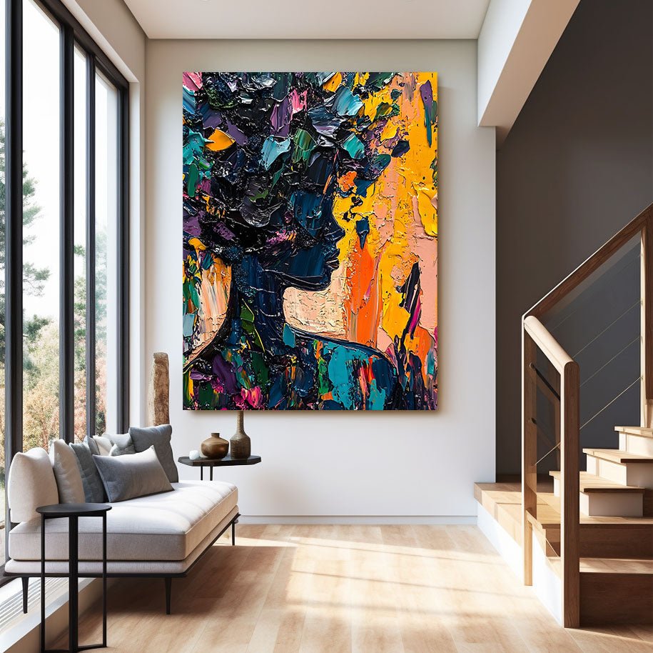 Abstract Painting "Silueta Colorida” - nukeart