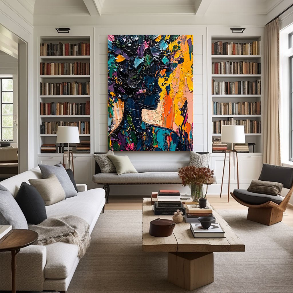 Abstract Painting "Silueta Colorida” - nukeart