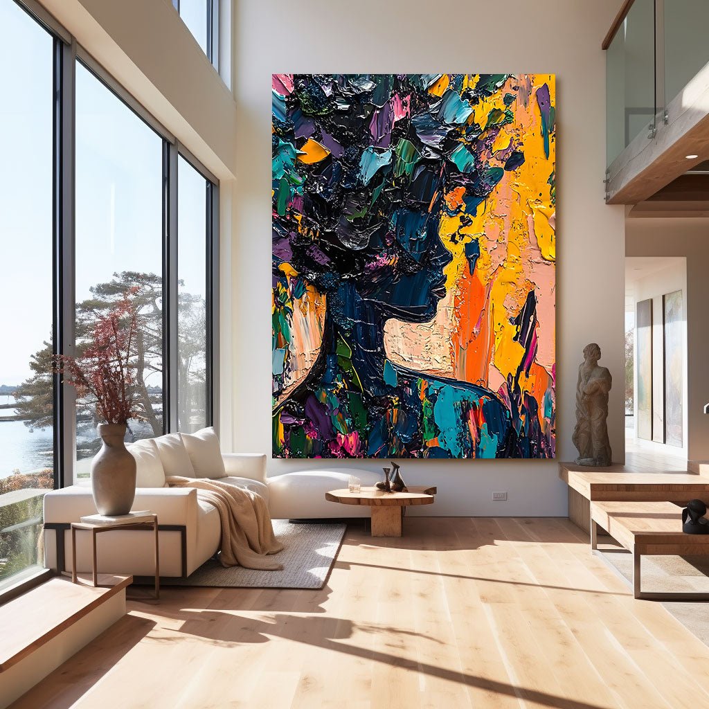 Abstract Painting "Silueta Colorida” - nukeart