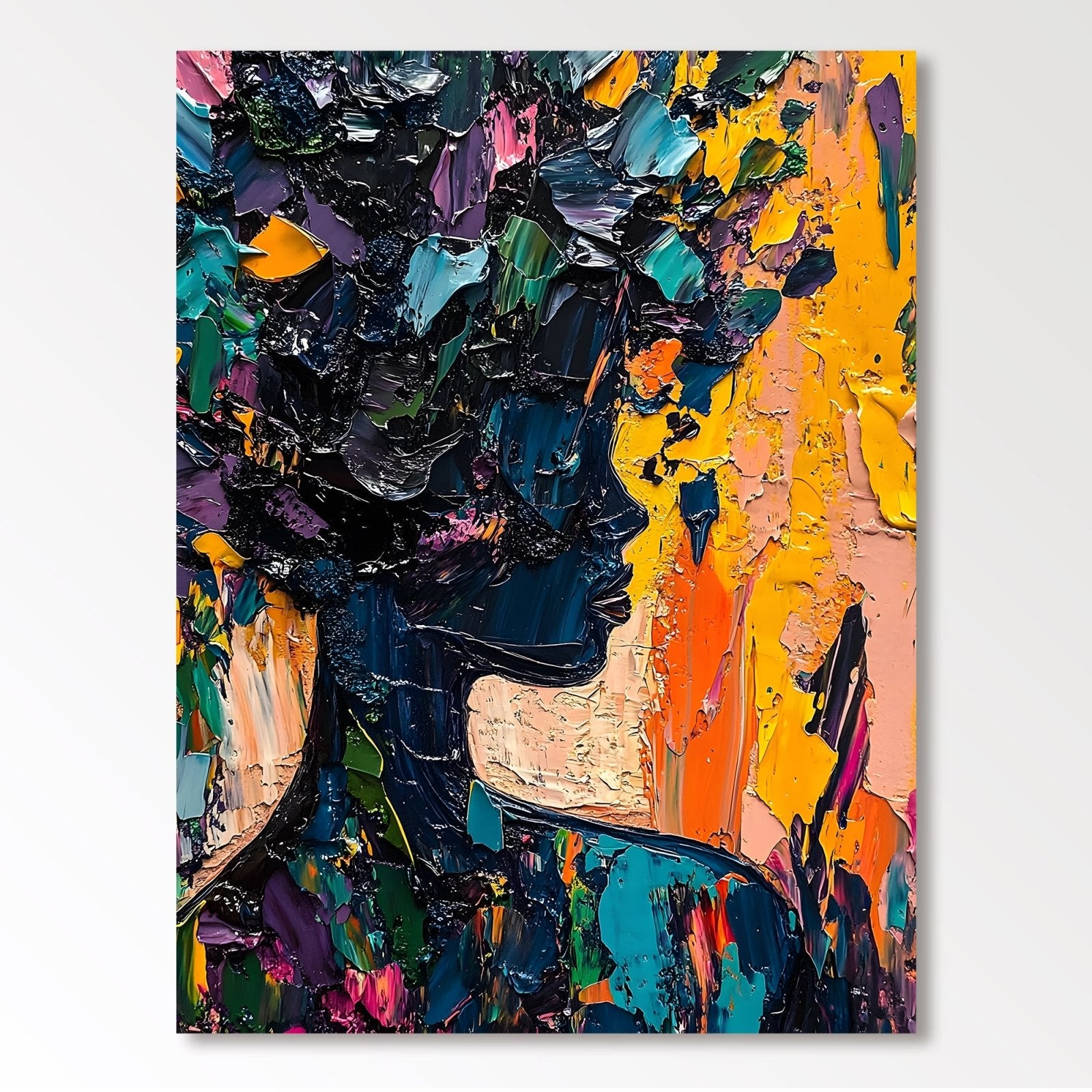 Abstract Painting "Silueta Colorida” - nukeart