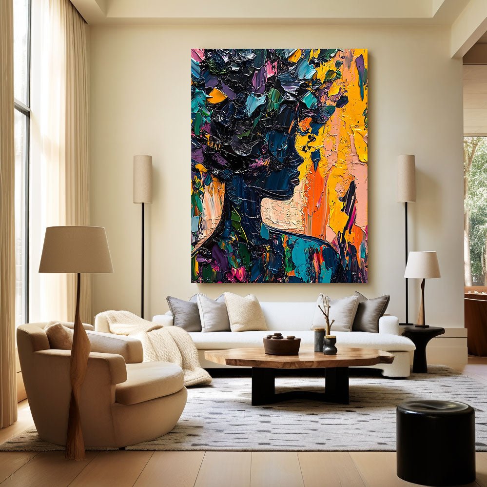 Abstract Painting "Silueta Colorida” - nukeart