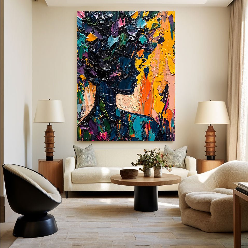 Abstract Painting "Silueta Colorida” - nukeart