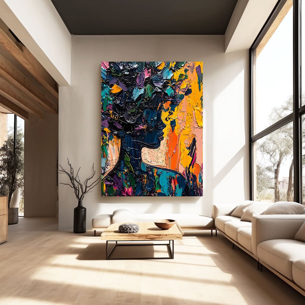 Abstract Painting "Silueta Colorida” - nukeart