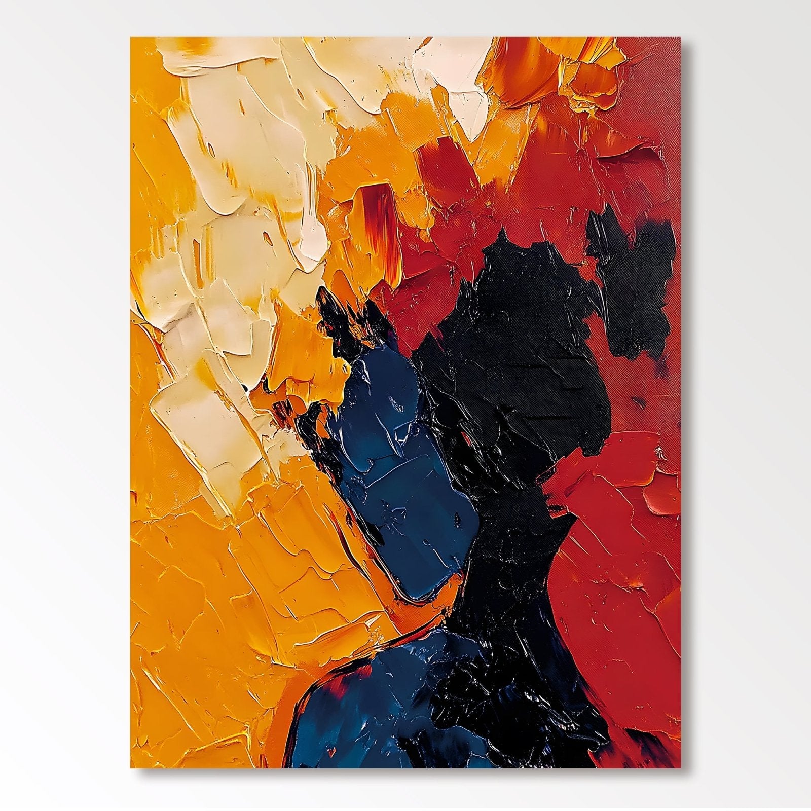 Abstract Painting "Silueta en Fuego” - nukeart
