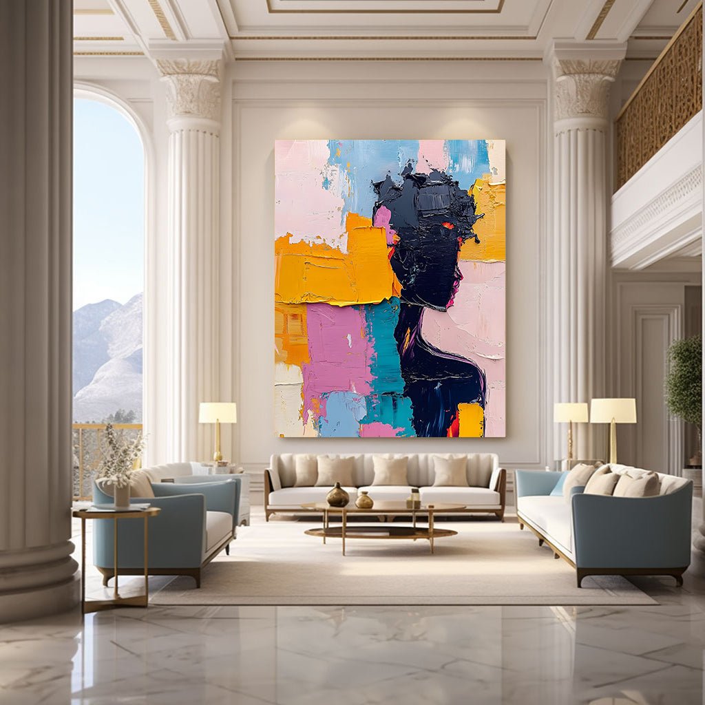 Abstract Painting "Silueta en Pintura” - nukeart