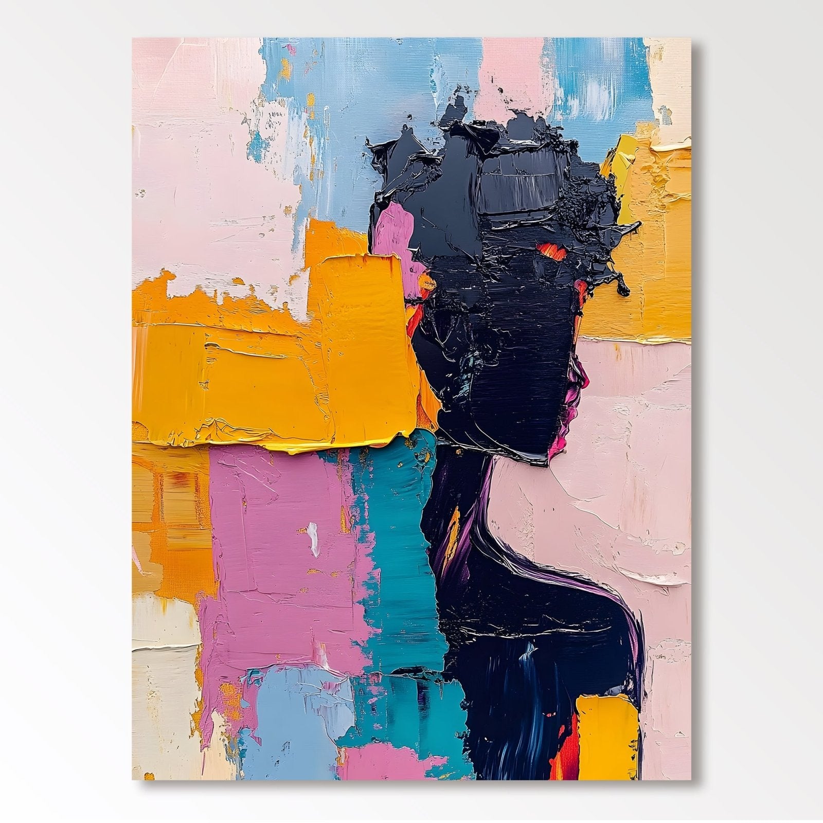 Abstract Painting "Silueta en Pintura” - nukeart