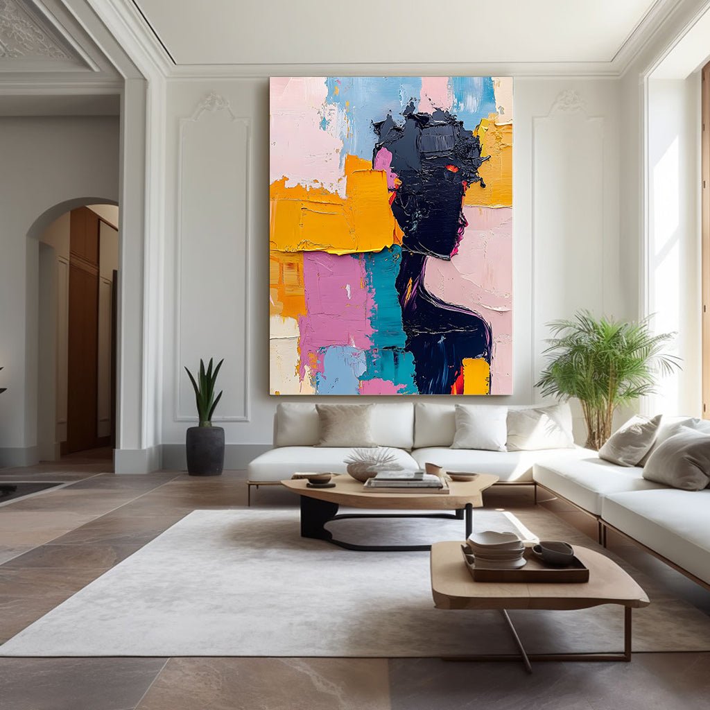 Abstract Painting "Silueta en Pintura” - nukeart