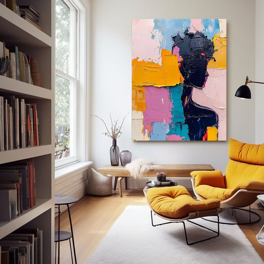 Abstract Painting "Silueta en Pintura” - nukeart