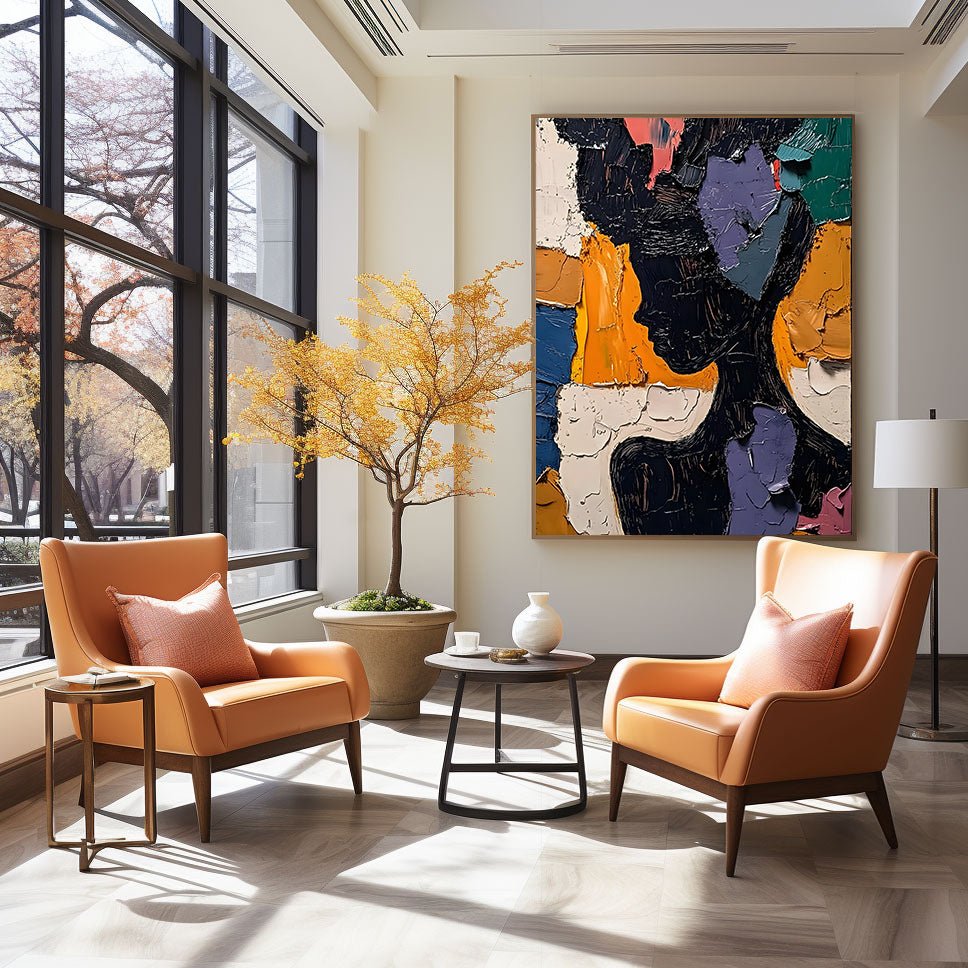Abstract Painting "Silueta Multicolor” - nukeart