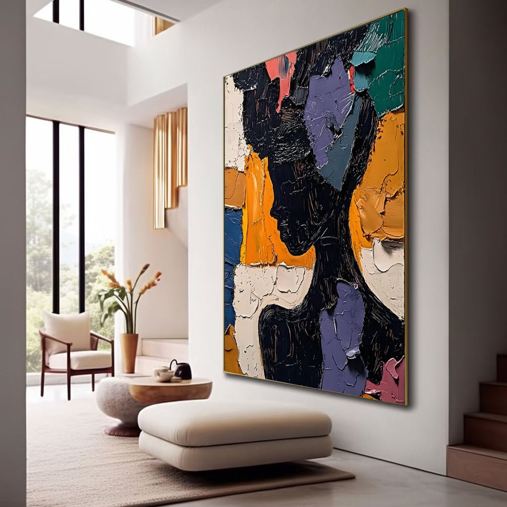 Abstract Painting "Silueta Multicolor” - nukeart