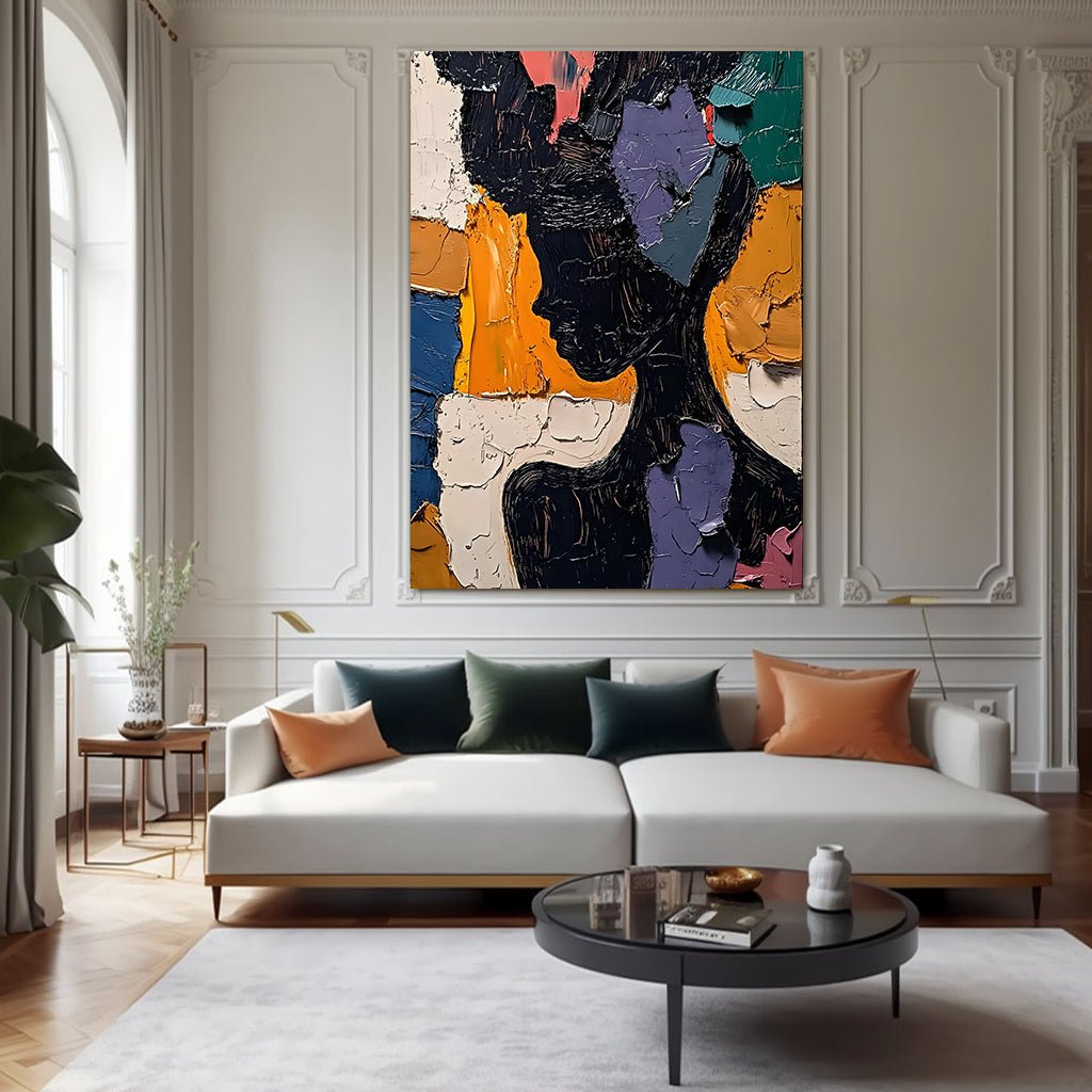Abstract Painting "Silueta Multicolor” - nukeart