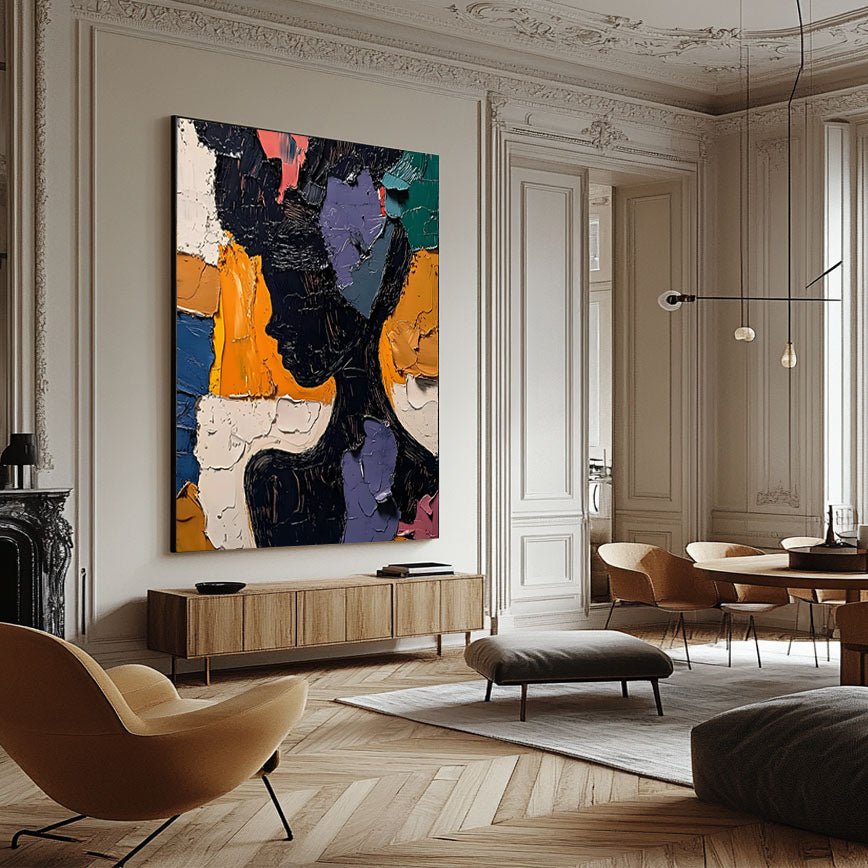 Abstract Painting "Silueta Multicolor” - nukeart