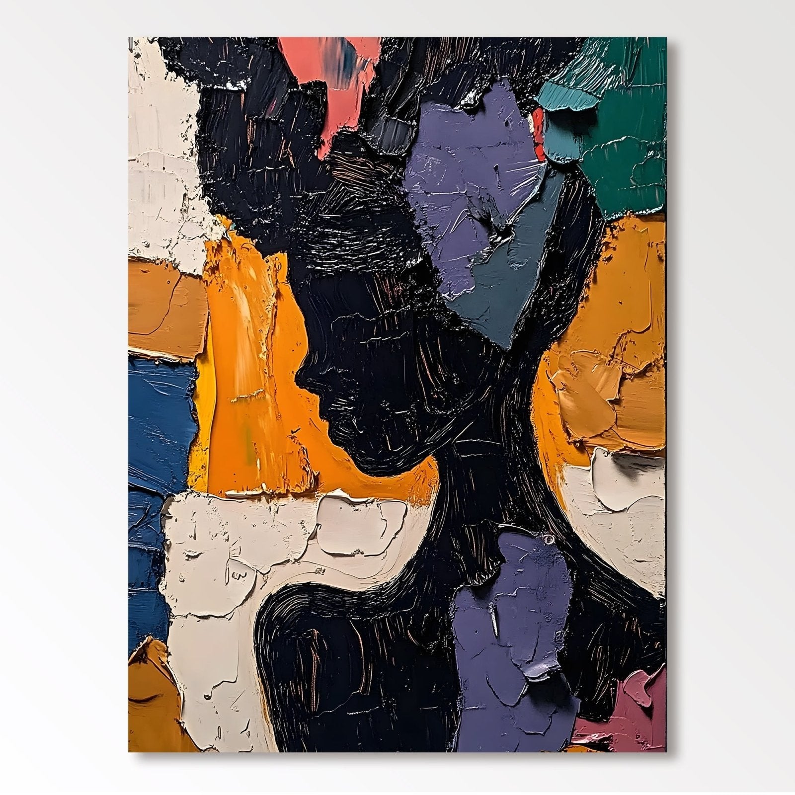 Abstract Painting "Silueta Multicolor” - nukeart