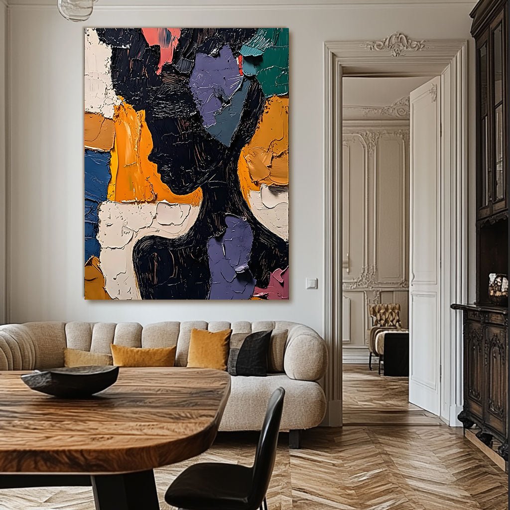 Abstract Painting "Silueta Multicolor” - nukeart