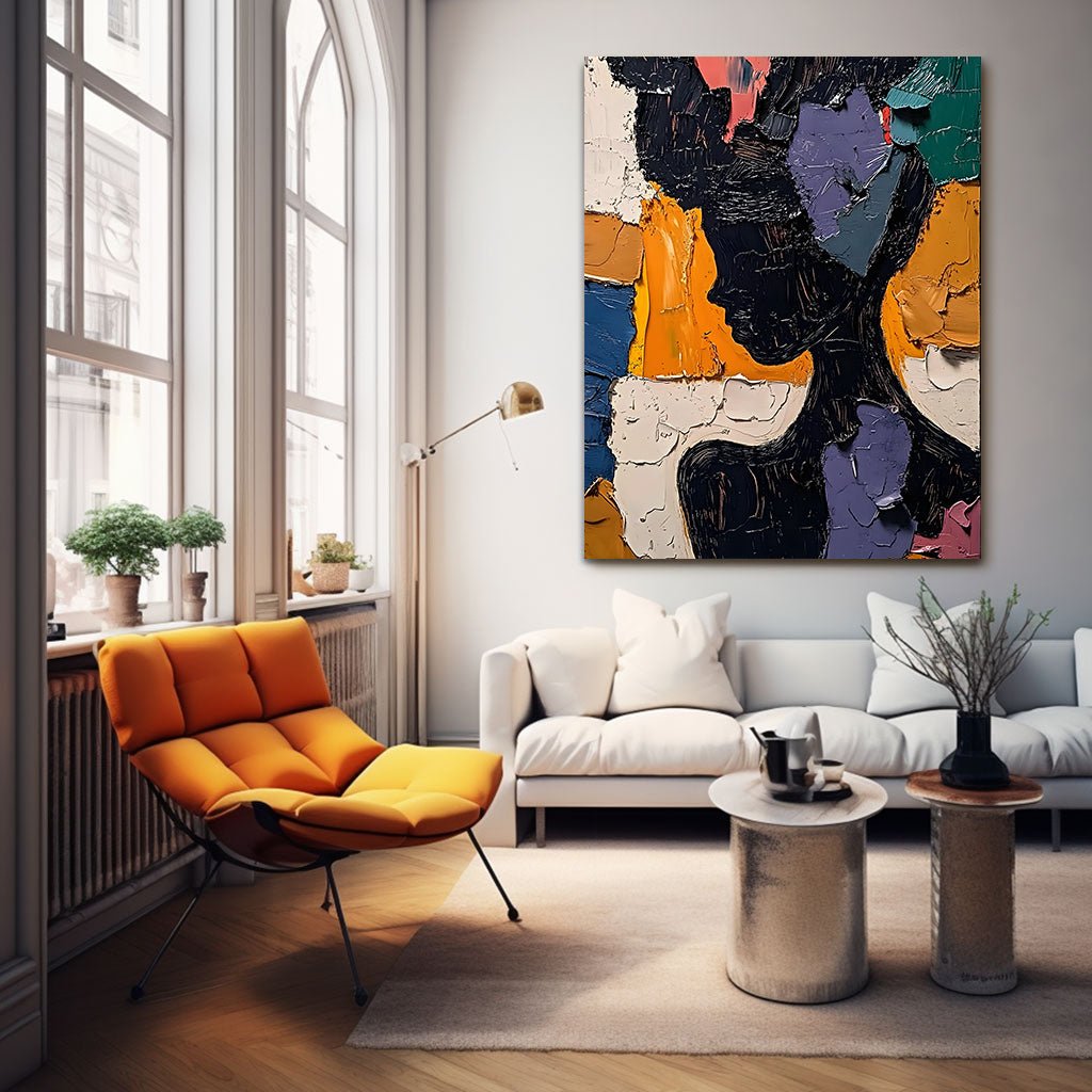 Abstract Painting "Silueta Multicolor” - nukeart