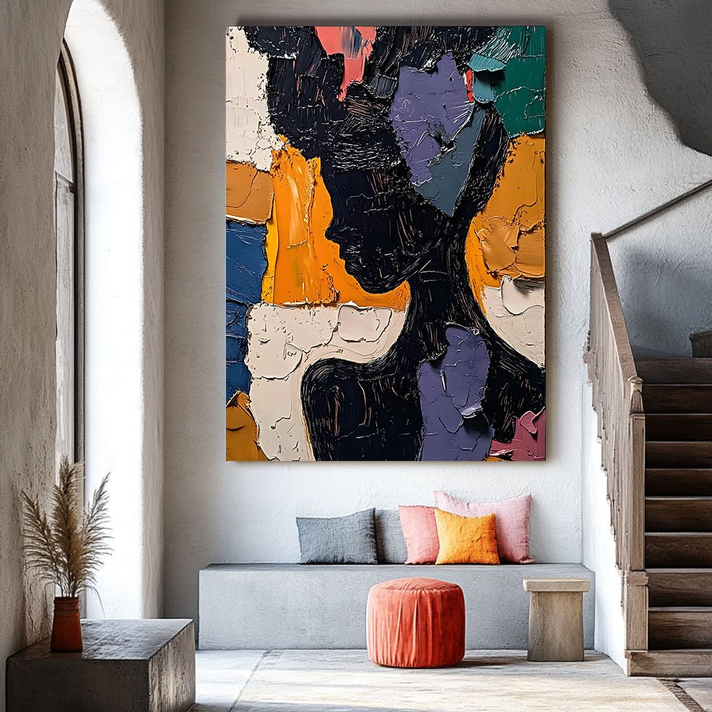 Abstract Painting "Silueta Multicolor” - nukeart