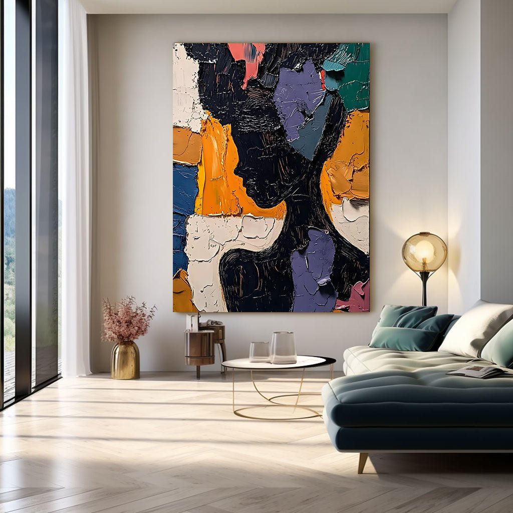 Abstract Painting "Silueta Multicolor” - nukeart