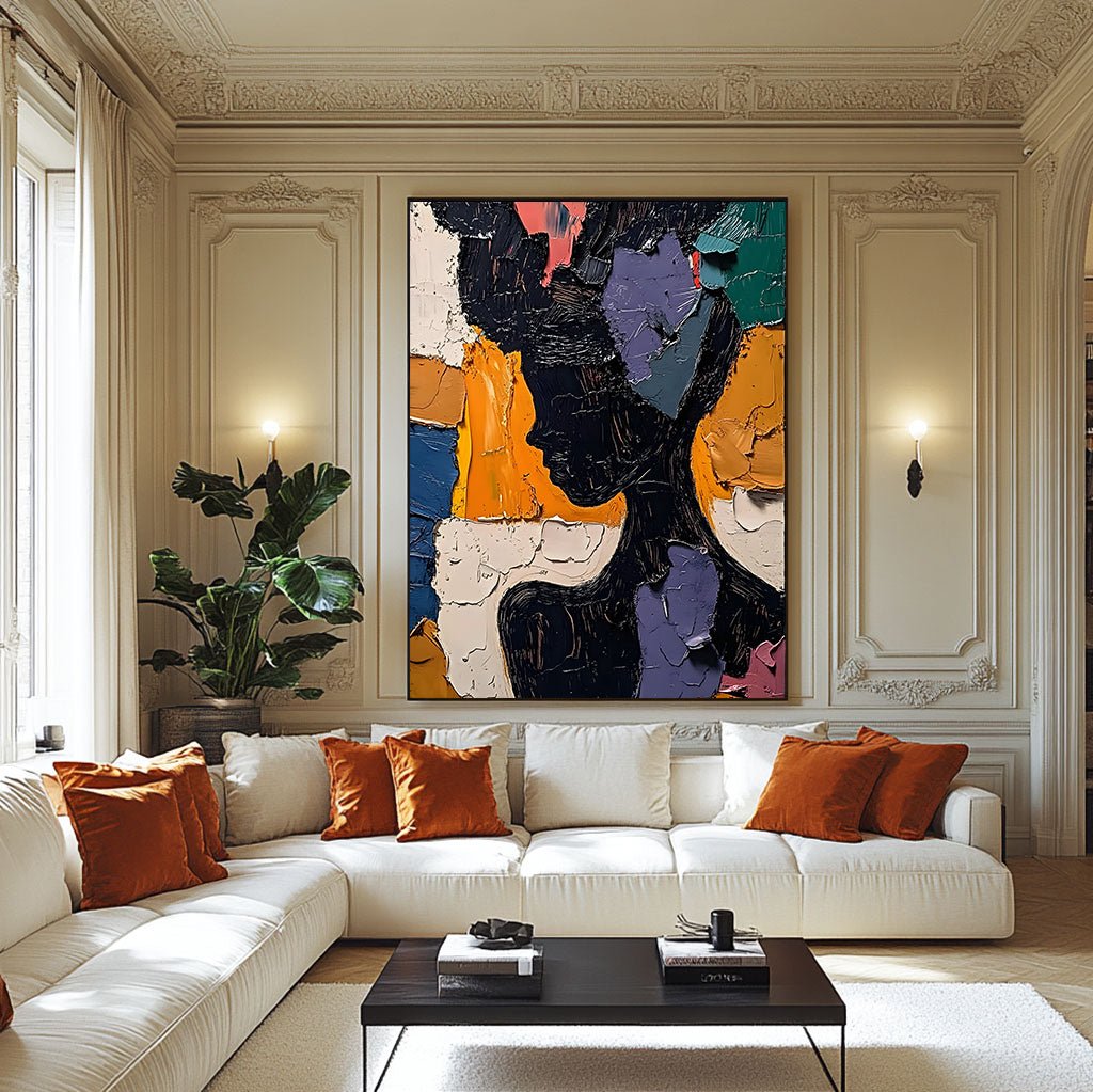 Abstract Painting "Silueta Multicolor” - nukeart