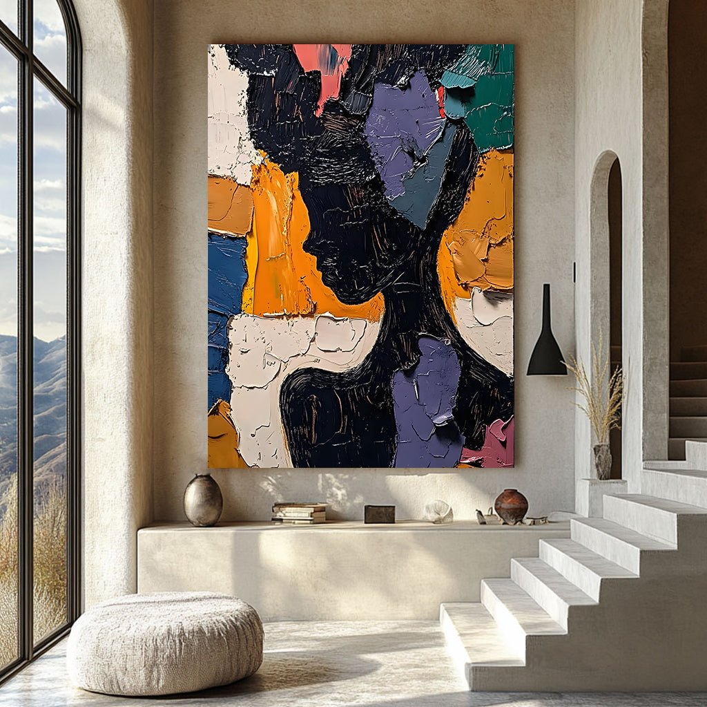Abstract Painting "Silueta Multicolor” - nukeart