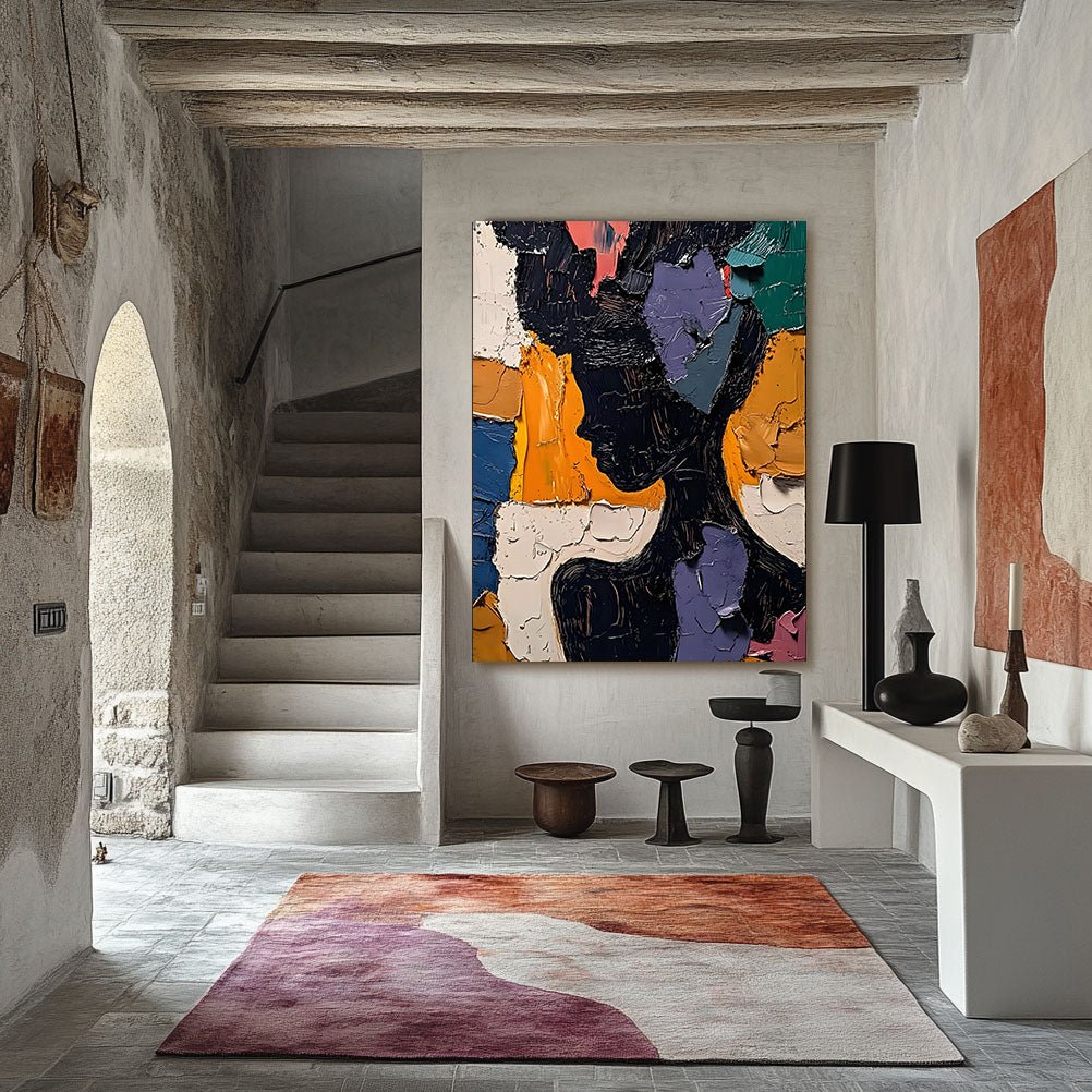 Abstract Painting "Silueta Multicolor” - nukeart