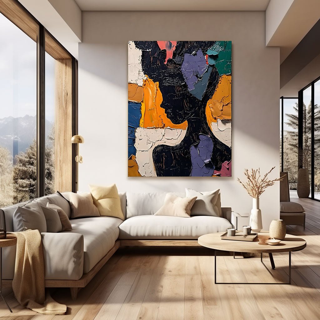 Abstract Painting "Silueta Multicolor” - nukeart