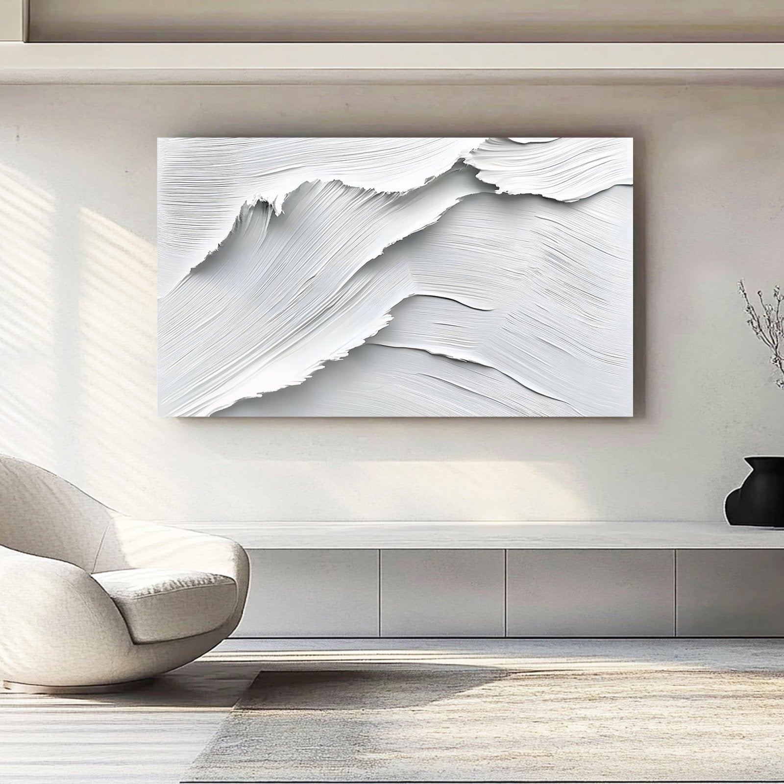 Abstract Painting "Siluetas Blancas" - nukeart