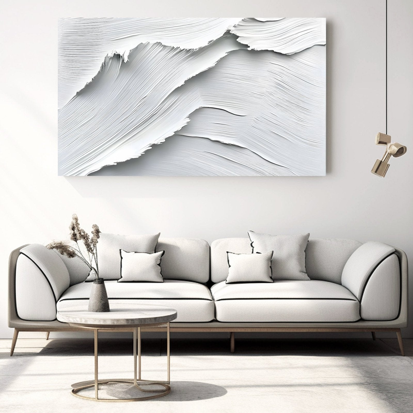 Abstract Painting "Siluetas Blancas" - nukeart