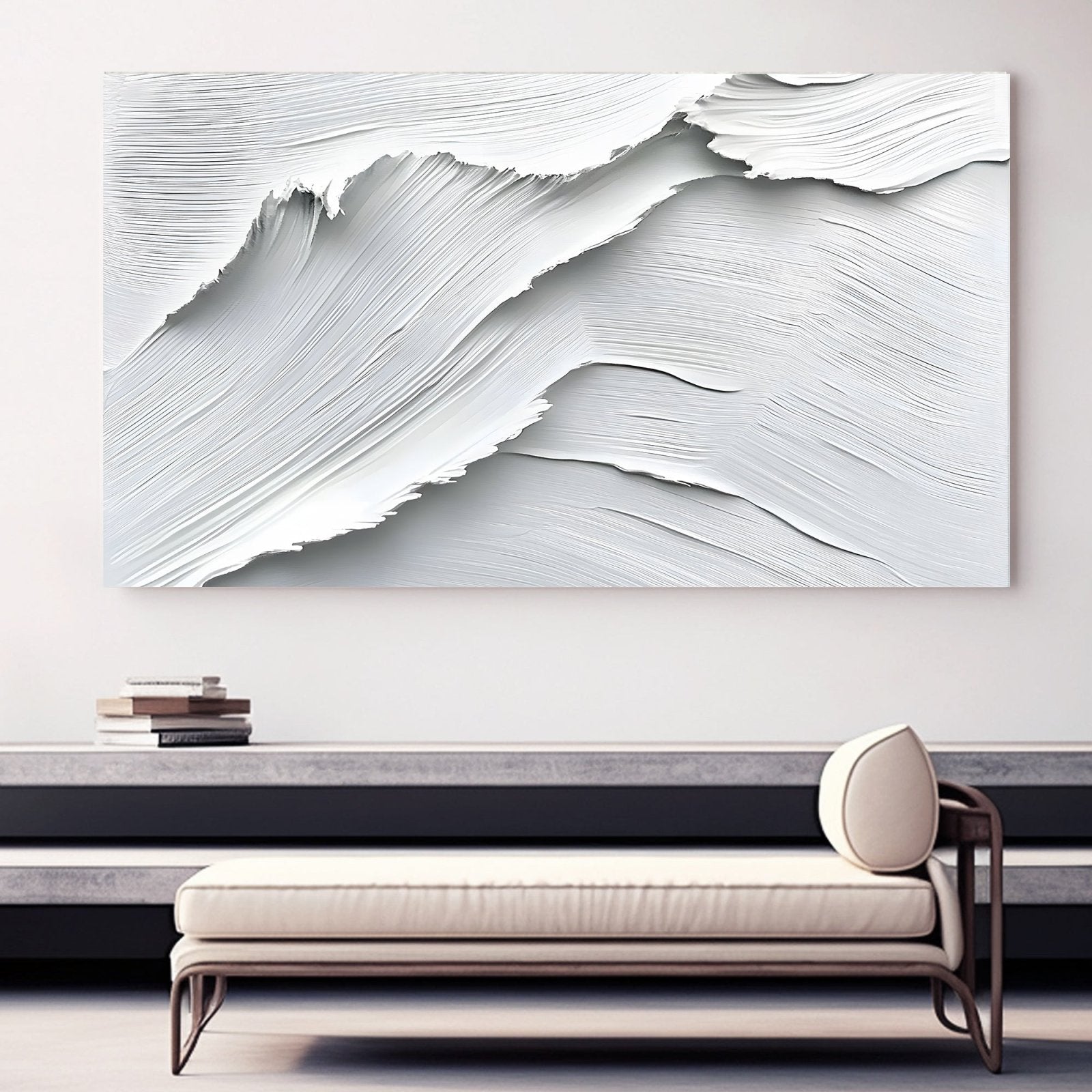 Abstract Painting "Siluetas Blancas" - nukeart