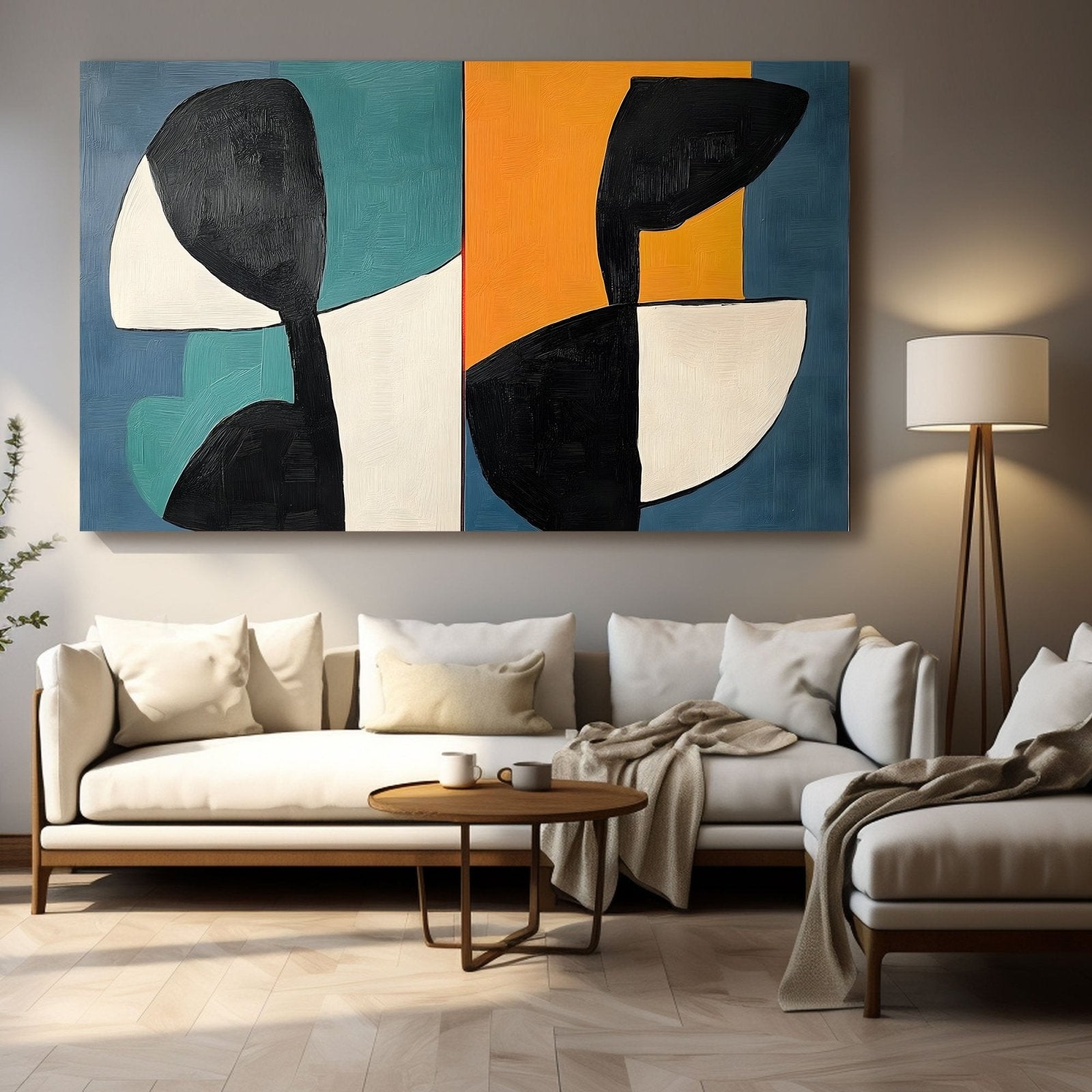 Abstract Painting "Simetría" - nukeart