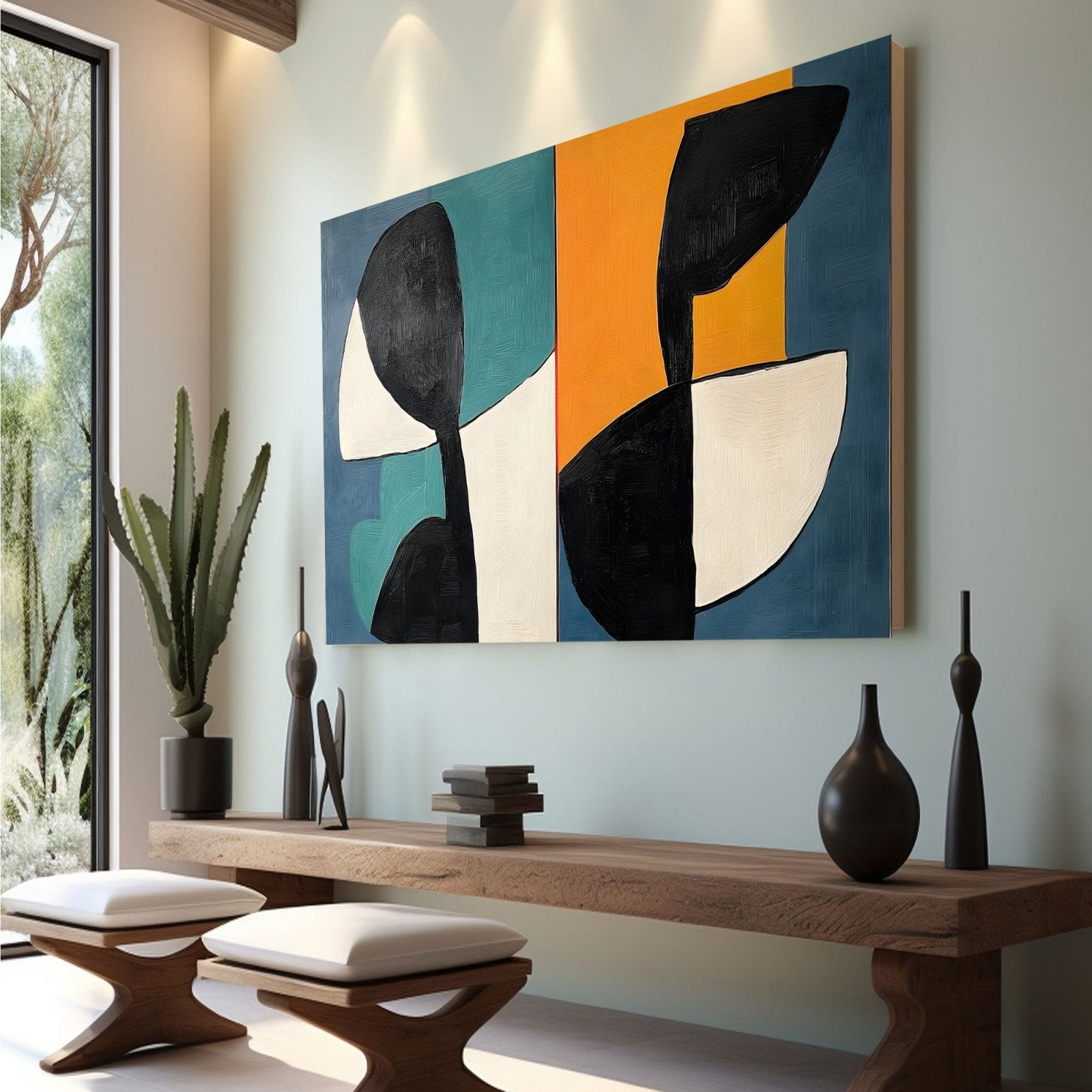 Abstract Painting "Simetría" - nukeart