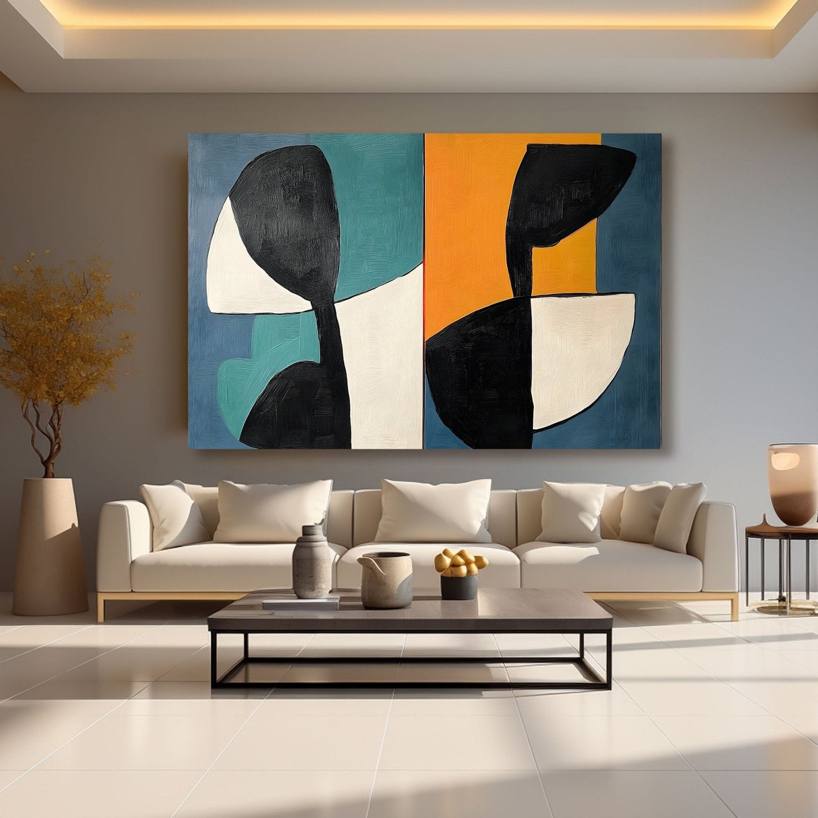 Abstract Painting "Simetría" - nukeart