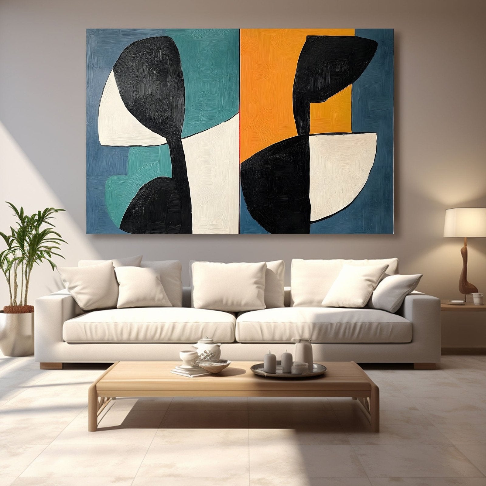 Abstract Painting "Simetría" - nukeart