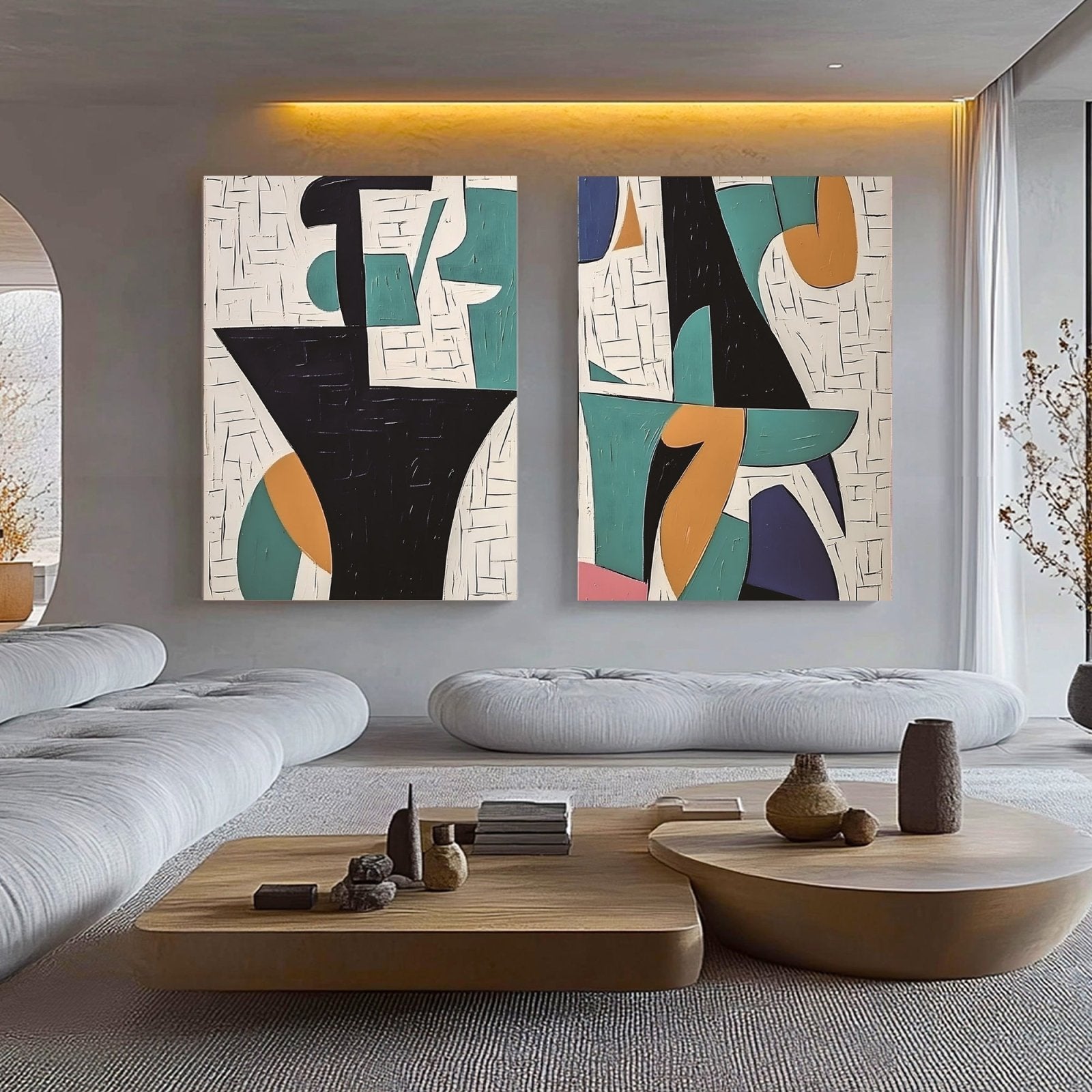 Abstract Painting "Sinergia” - nukeart