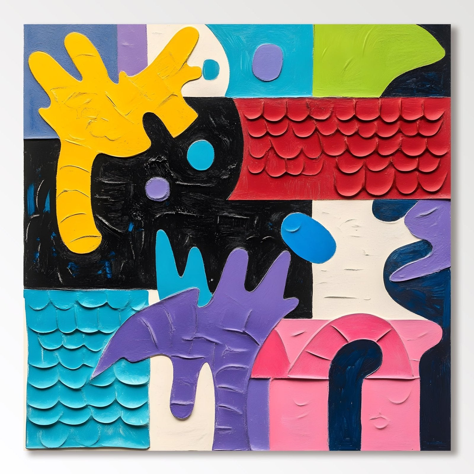 Abstract Painting "Sinfonía de Tintes” - nukeart