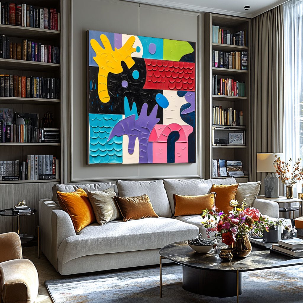 Abstract Painting "Sinfonía de Tintes” - nukeart