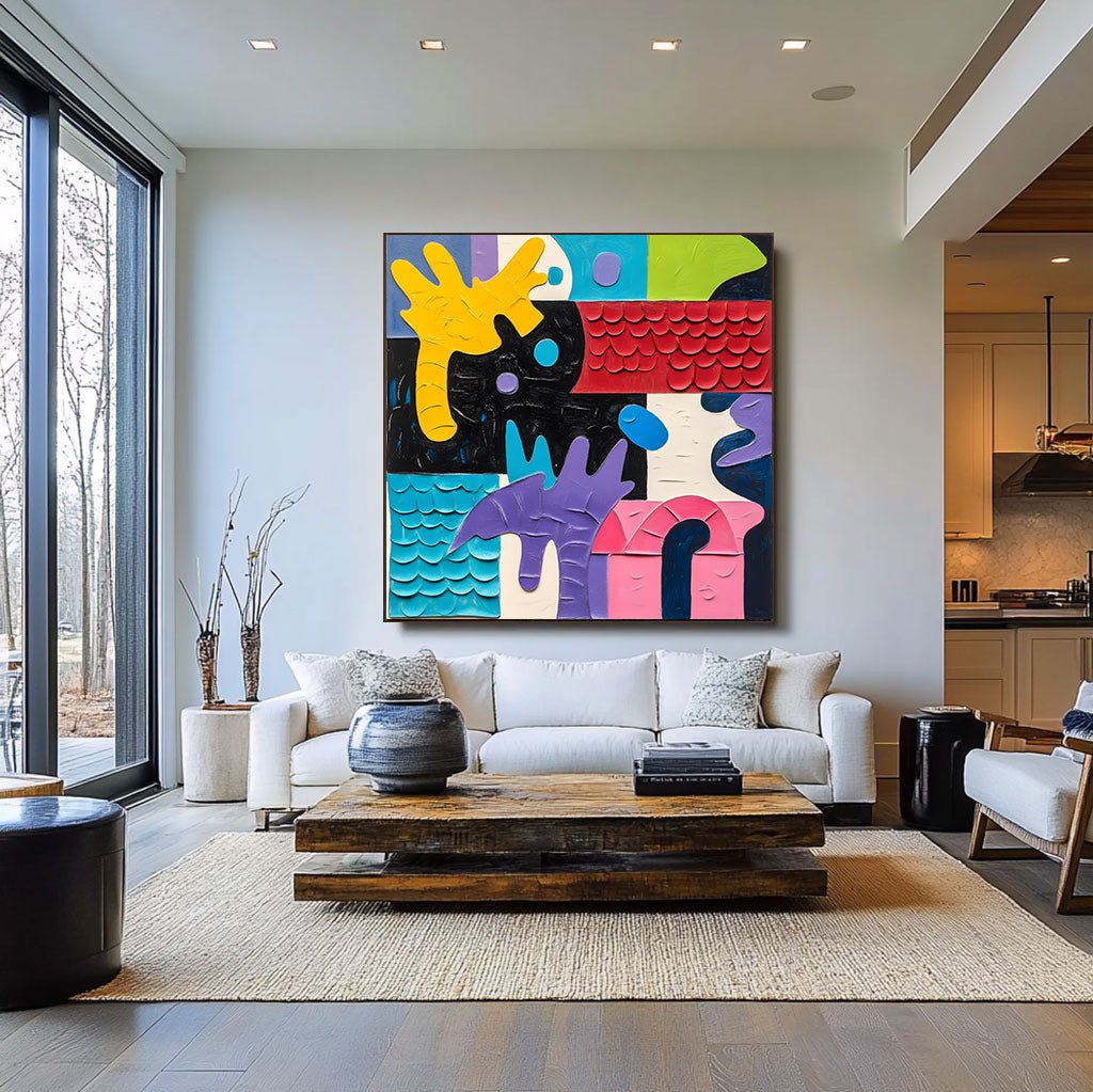 Abstract Painting "Sinfonía de Tintes” - nukeart