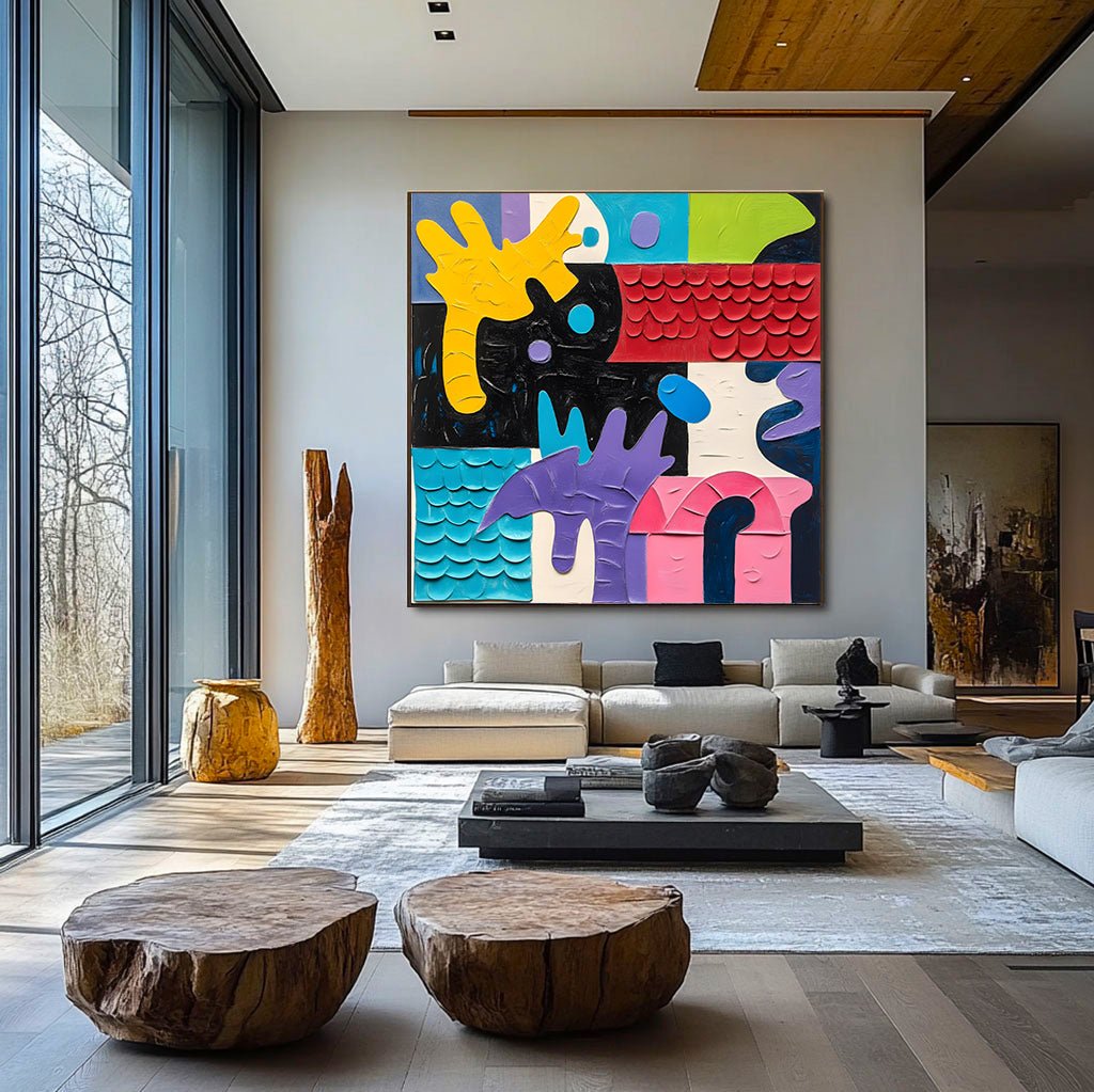 Abstract Painting "Sinfonía de Tintes” - nukeart