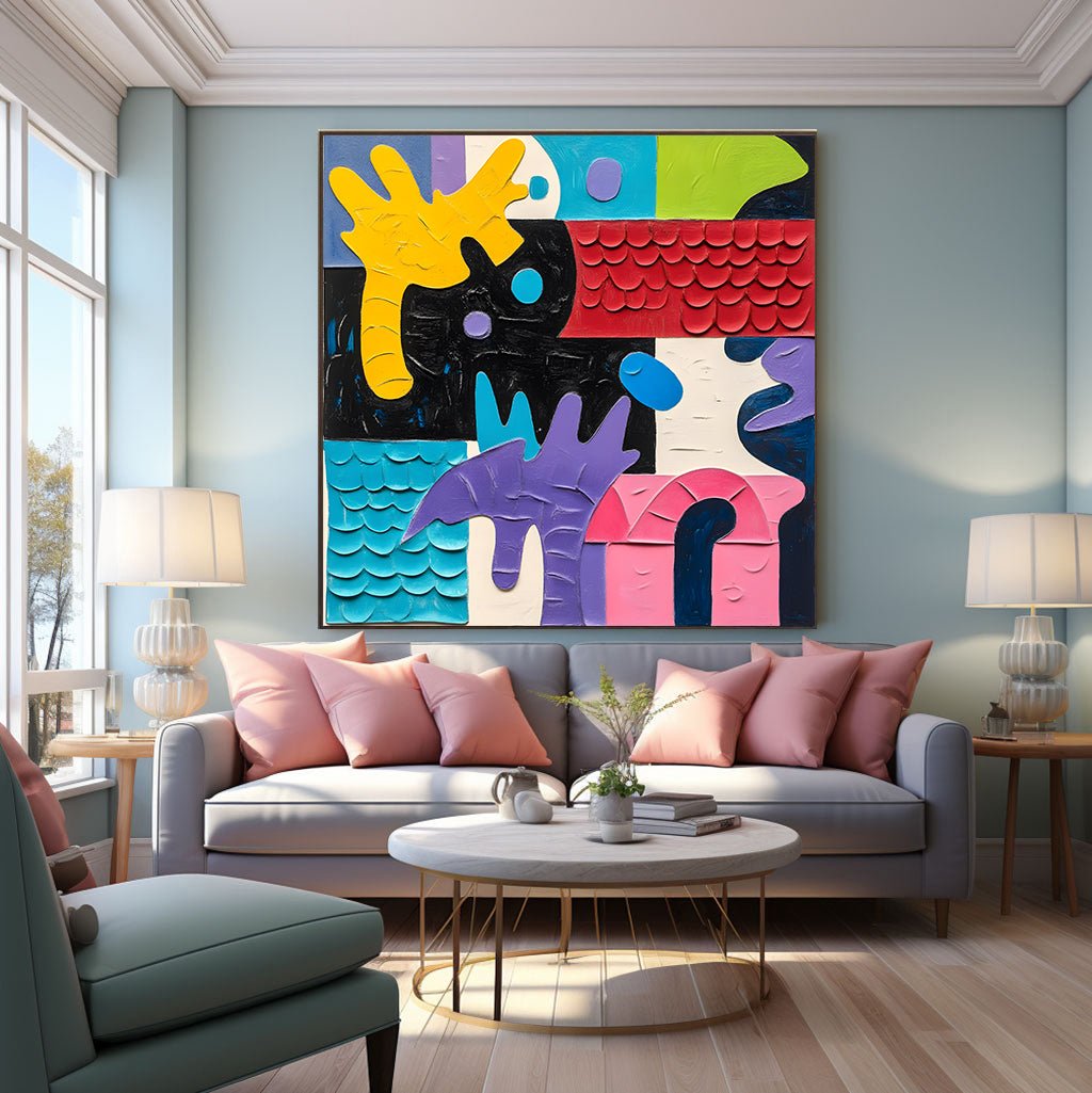 Abstract Painting "Sinfonía de Tintes” - nukeart