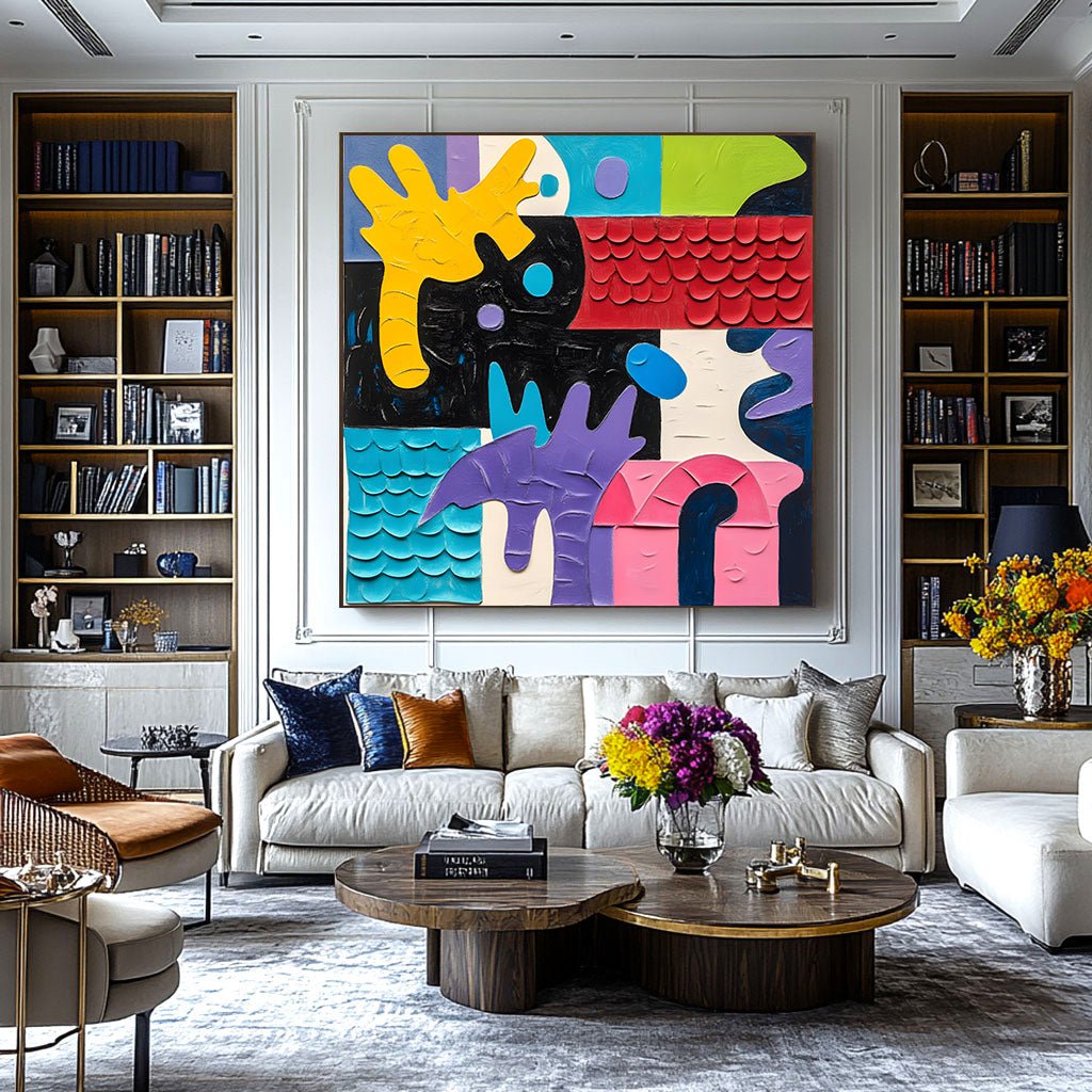 Abstract Painting "Sinfonía de Tintes” - nukeart