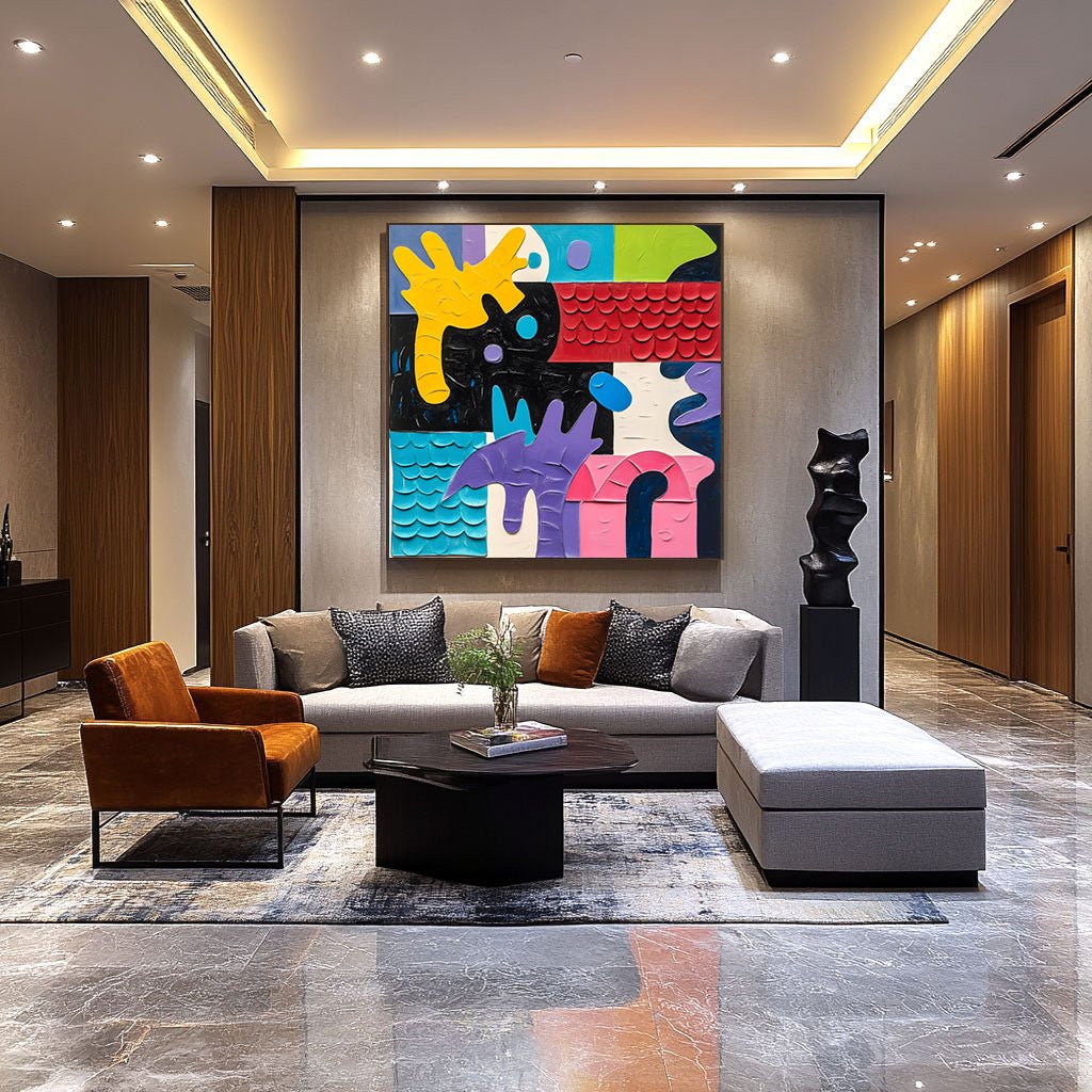 Abstract Painting "Sinfonía de Tintes” - nukeart