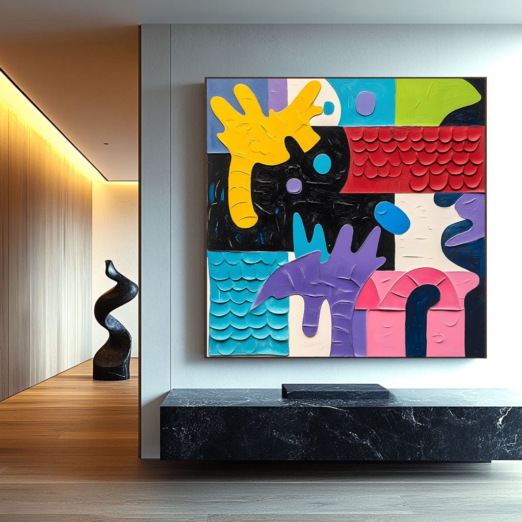 Abstract Painting "Sinfonía de Tintes” - nukeart