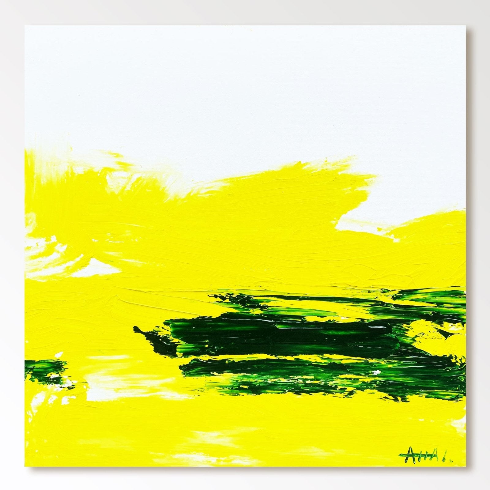 Abstract Painting "Solsken och Grönt” - nukeart