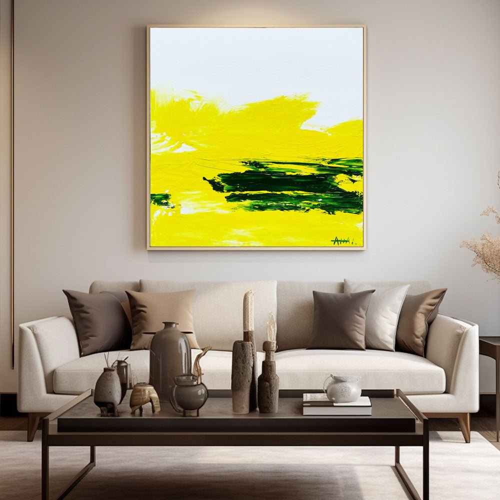 Abstract Painting "Solsken och Grönt” - nukeart