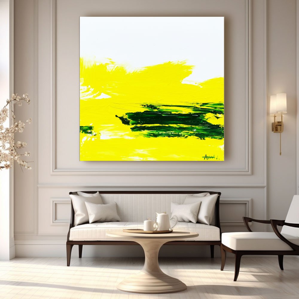 Abstract Painting "Solsken och Grönt” - nukeart