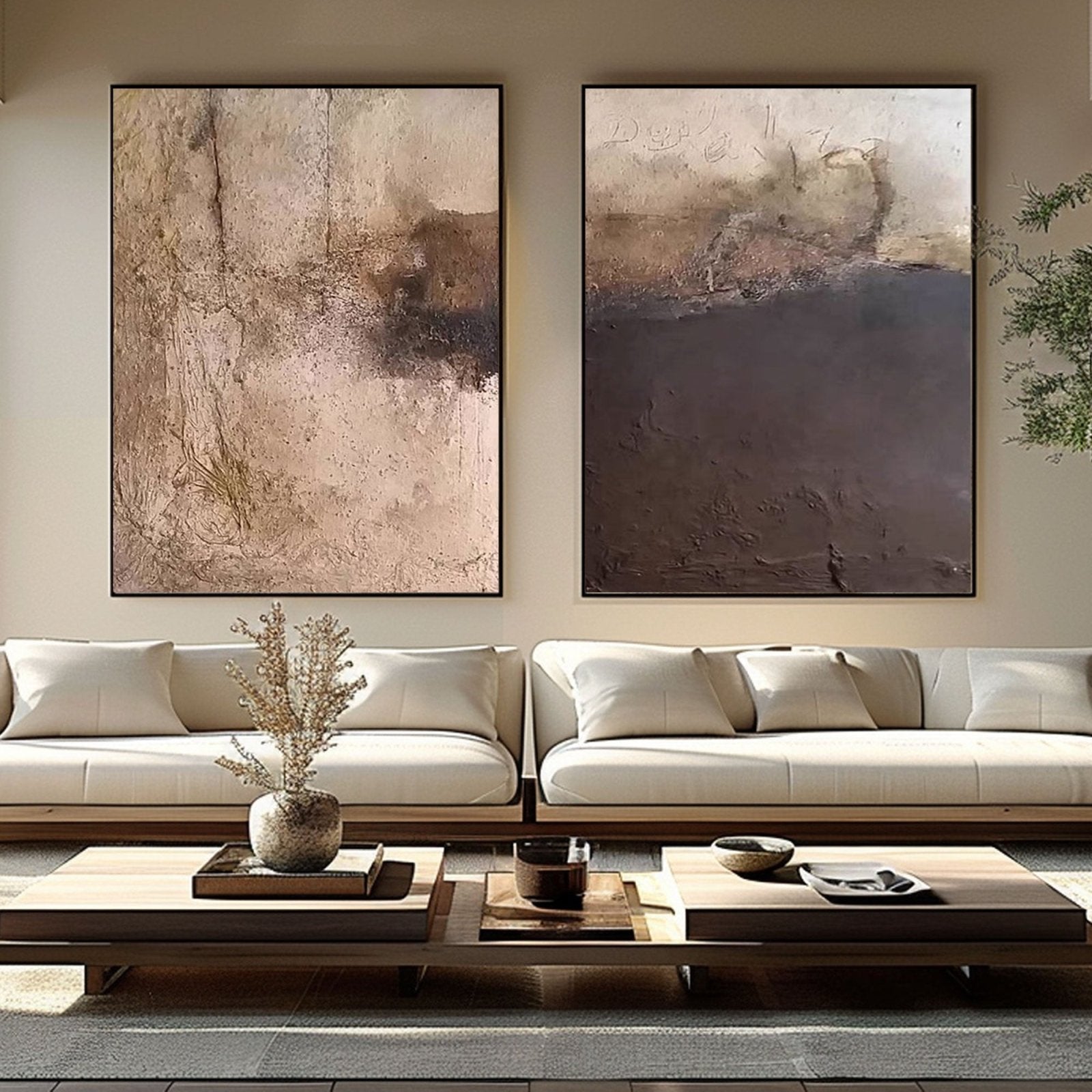 Abstract Painting "Souvenirs de la Terre" - nukeart