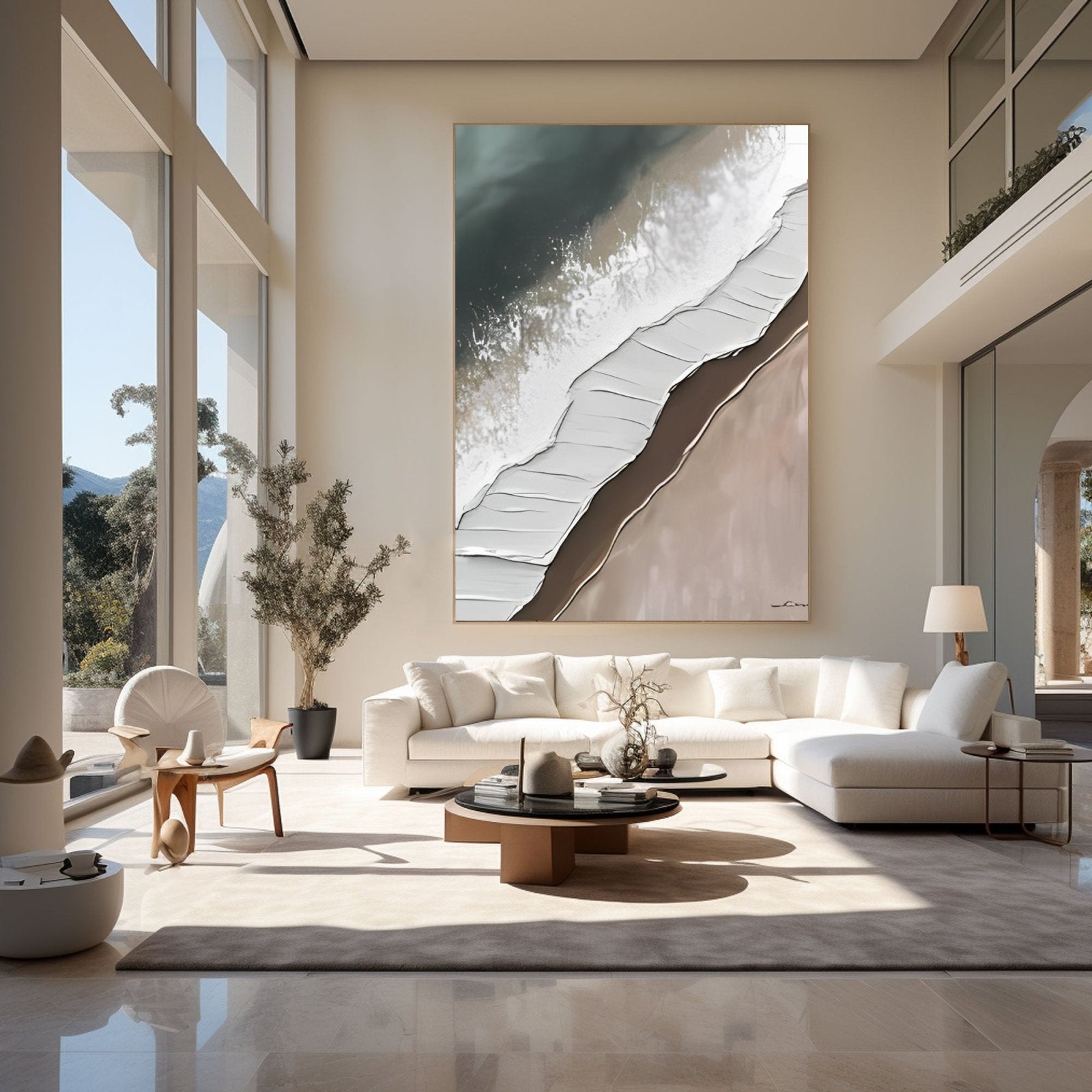 Abstract Painting "Strand und Welle” - nukeart