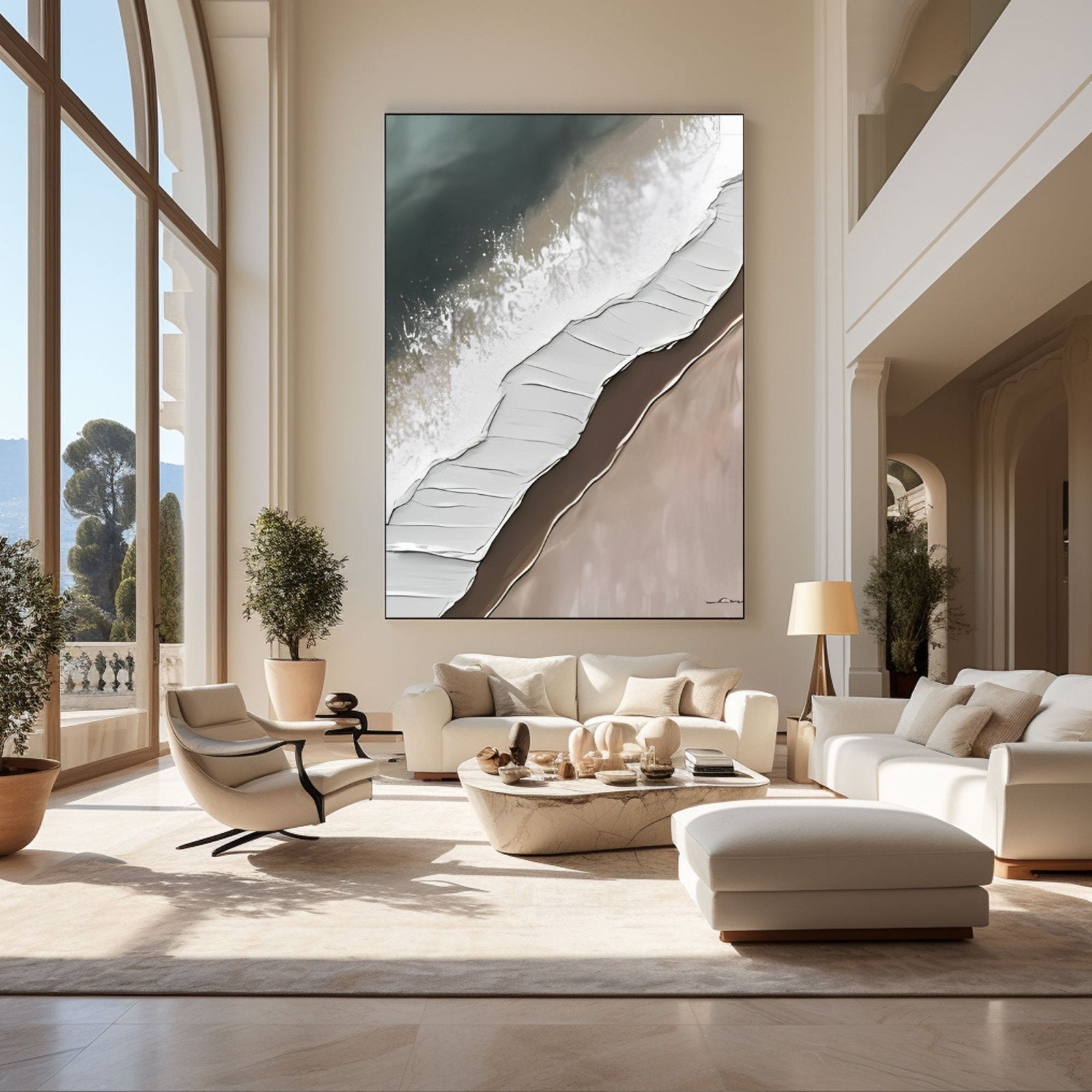 Abstract Painting "Strand und Welle” - nukeart
