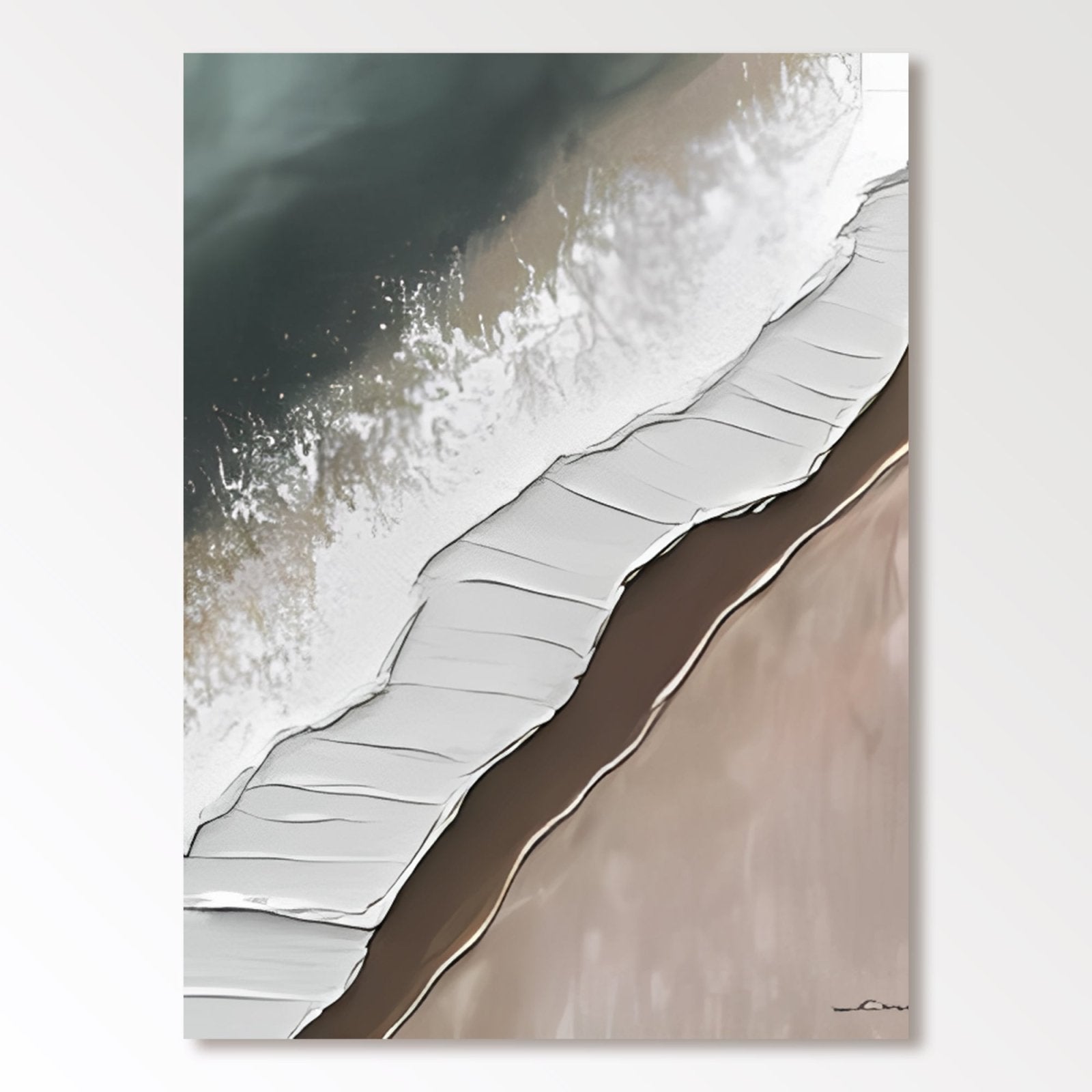 Abstract Painting "Strand und Welle” - nukeart