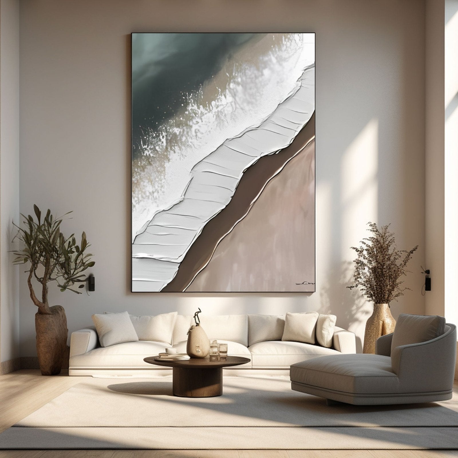 Abstract Painting "Strand und Welle” - nukeart